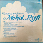 Mohammed Rafi - Memories Are Forever - Mohd. Rafi (Vinyl) Image